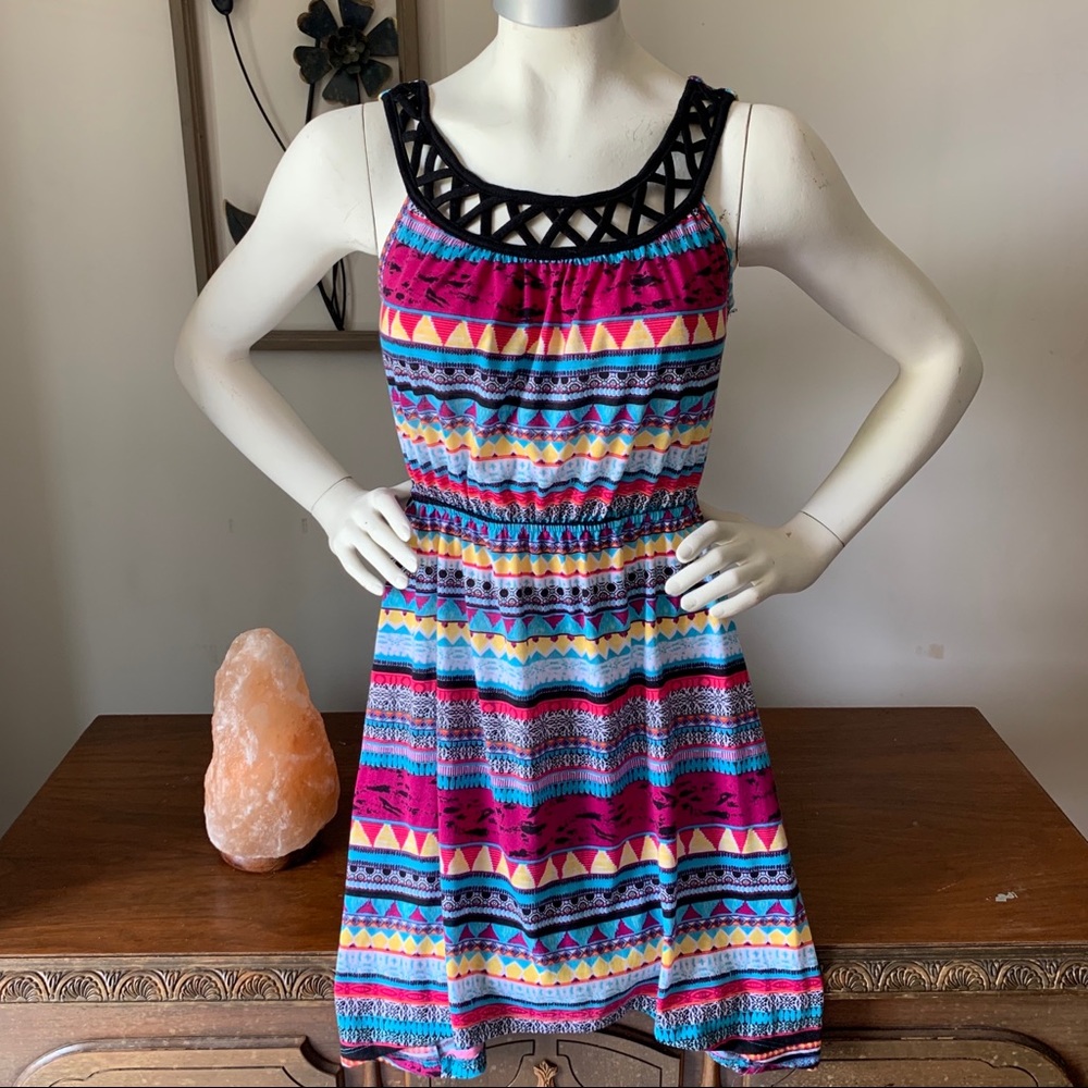 A-line sleeveless dress
